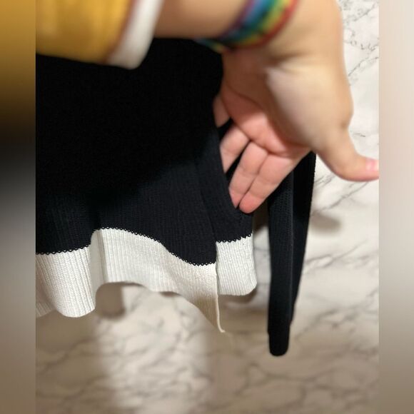 Armani Exchange Black/White Overlap Sweater - Picture 5 of 11